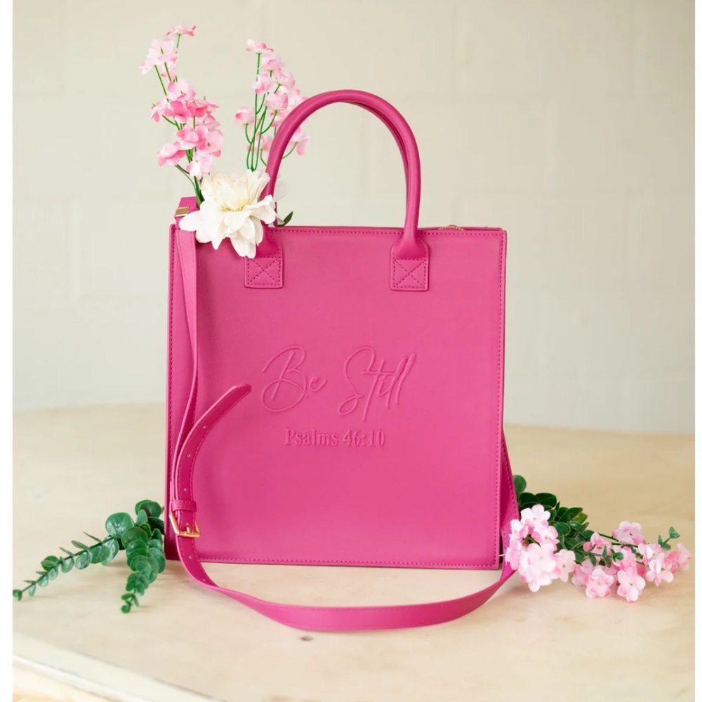 NWOT T.D. Jakes – Be Still Pink Satchel